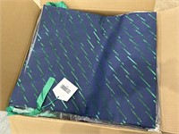 Box of 200 Polybags Blue / Green Gift Bags 23.43"