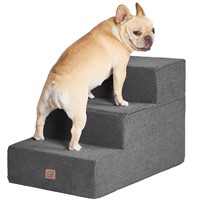 EHEYCIGA Dog Stairs for Small Dogs 16.5”H, 3-Step