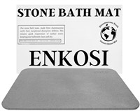 ENKOSI Stone Bath Mats for Bathroom - Diatomaceous