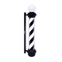 WDZD 45'' Barber Pole Light, Black White Rotating