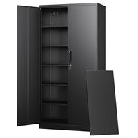 Letaya Metal Storage Cabinets with Lock, Tall Lock