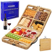 Travel Charcuterie Boards, Bamboo Cheese Board Set