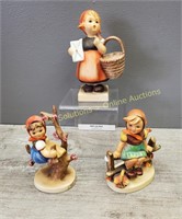 3 Goebel Figurines - Meditation, Apple Tree Girl,