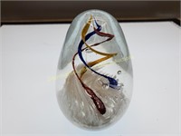 Paperweight " Blue, Red & yellow "