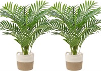$58  2ft Artificial Palm Silk Tree  24 Inch  2pk