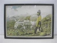 9.5"x 13.75" Framed "Bajando Al Iano" Print