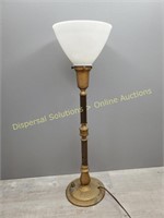 Buffet Lamp - Milk Glass Globe