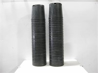 Sixty One 8.5" Black Plastic Potters