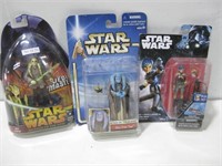 NIP Three Assorted Star Wars Action Figures