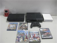 Various Video Consoles W/Assorted Games Untested