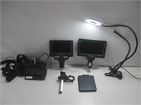 Two Digital Microscopes W/Accessories See Info