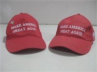 Two Make America Great Again M.A.G.A. Caps