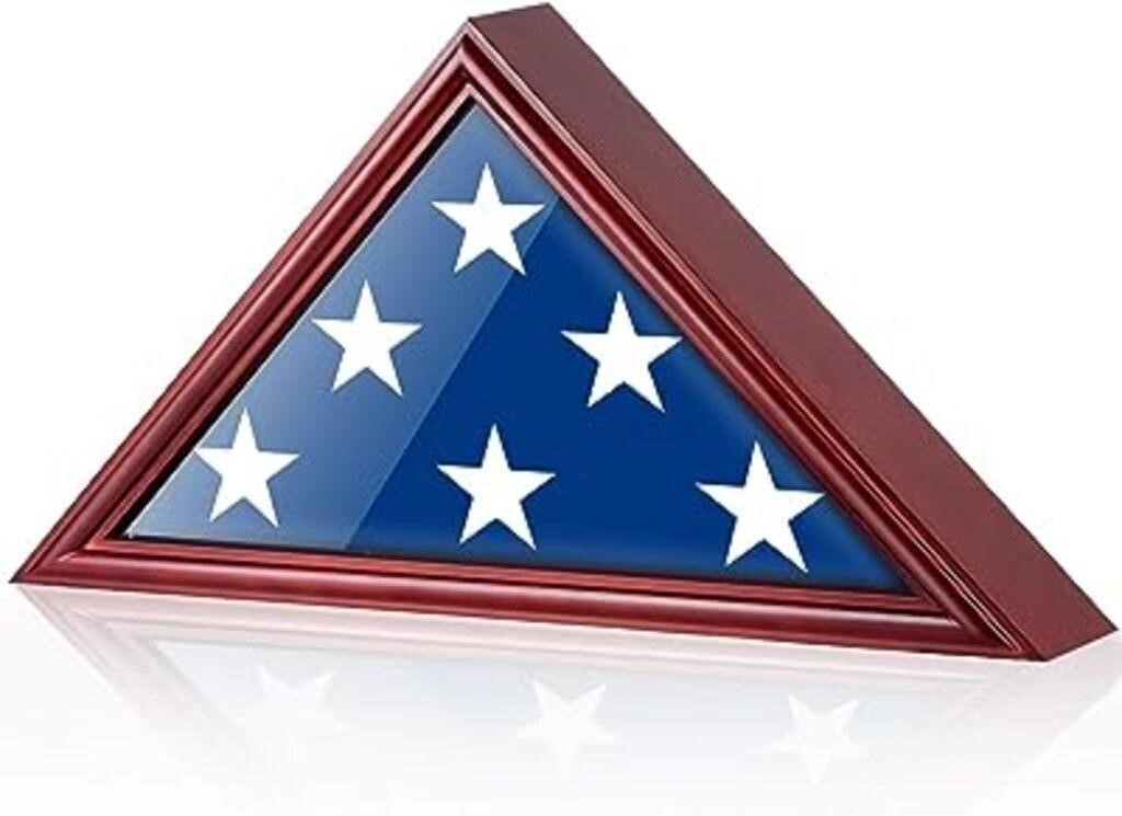 Americanflat Large Flag Display Case for Burial Fl