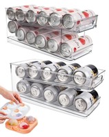 Zyerch 2 Pack Rolling Soda Can Dispenser