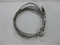 25' Steel Cable W/Hook