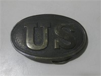 U.S. Brass Belt Buckle Marked Tiffany Studio NY