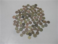 100 Vtg Foreign Coins