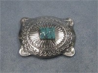 Sterling Silver Belt Buckle Hallmarked