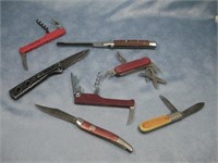 Seven Vtg Assorted Pocket Knives Pictured