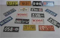 Assorted Tiny License Plates See Info