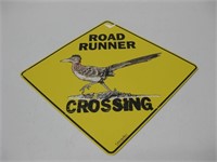 12"x 12" Metal Road Runner Crossing Sign