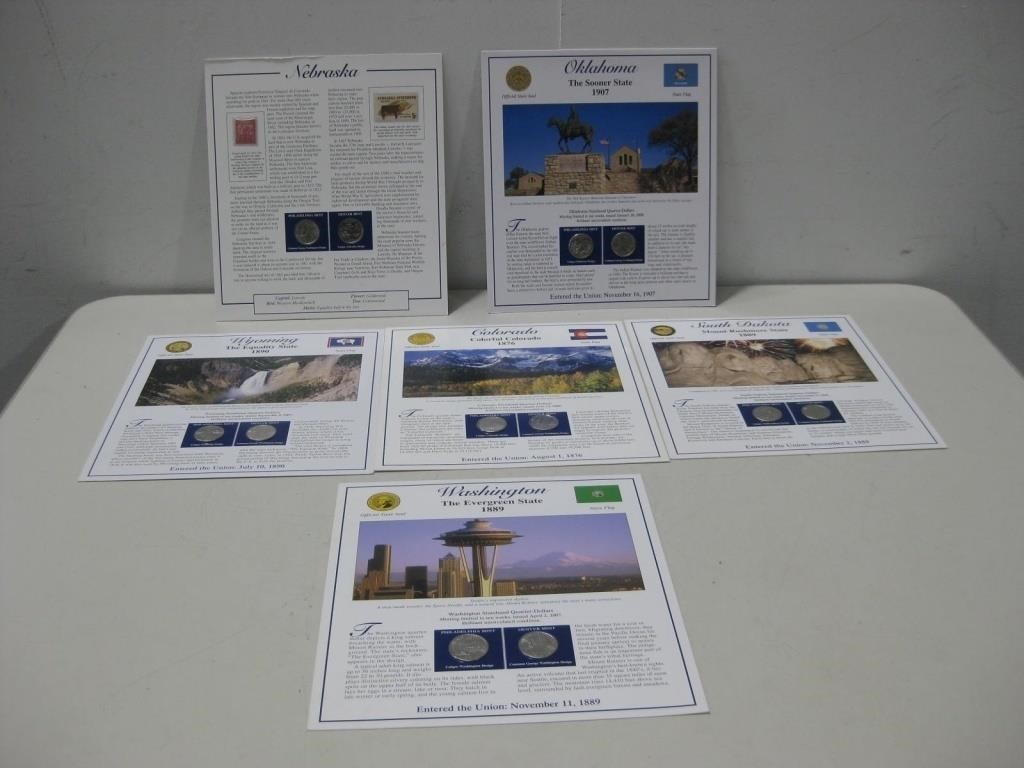 Various State Quarter & Stamp Sets