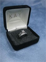 Kay Jewelers 14kt Genuine Diamond Wedding Ring Set