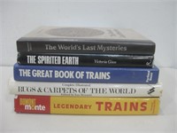 Five Assorted Hardback Books