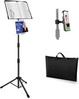 $40  65 Music Stand with Holder  Adjustable  Metal