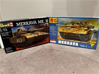 2 Merkava Tank Model Plastic Kits; New in Box