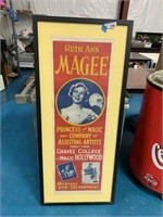 Vintage Ruth Ann MaGee Princess of Magic Poster