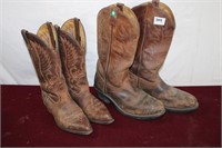 Boulet & Canada West  Leather Cowboy Boots