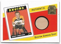Gerry Cheevers Topps Archives BG Arena Seat Relic