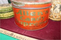 Allens Toffee & Vintage Tins