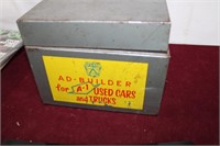 Vintage Ford  Automotive Ashtray & Dealer Card Box