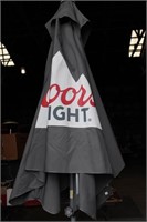 Coors Light Pup Umbrella & Stand / New