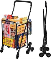 Kiffler Grocery Cart  360 Swivel Wheels  66lb Load