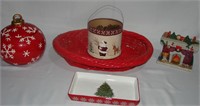 Cookie jar & Christmas DECOR