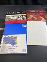 Sketchbook, Graph Paper, and Instructional Books
