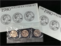 (2) 1980 Dollar Souvenir Sets