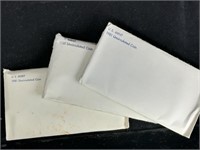 (3)  1981 Pair of D & P Uncirculated Mint Sets