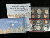 (1) 1991 Pair of D & P Uncirculated Mint Sets