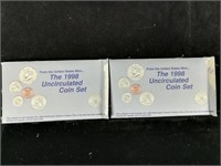 (2) 1998 Pair of D & P Uncirculated