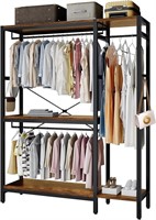 $120  ZERDER Heavy Duty Garment Rack with Shelves