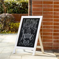 $42  20x30 White Wooden A-Frame Chalkboard Sign