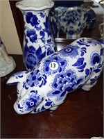 CHINESE PIG AND VASE