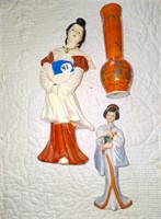 ASIAN FIGURES & VASE