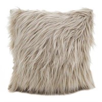 18"x18" Faux  Throw Pillow - Saro Lifestyle $35