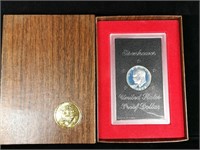 1973 Ike Proof Dollar in Special Box & Case