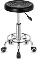 $33  Adjustable Rolling Stool Chair with Footrest